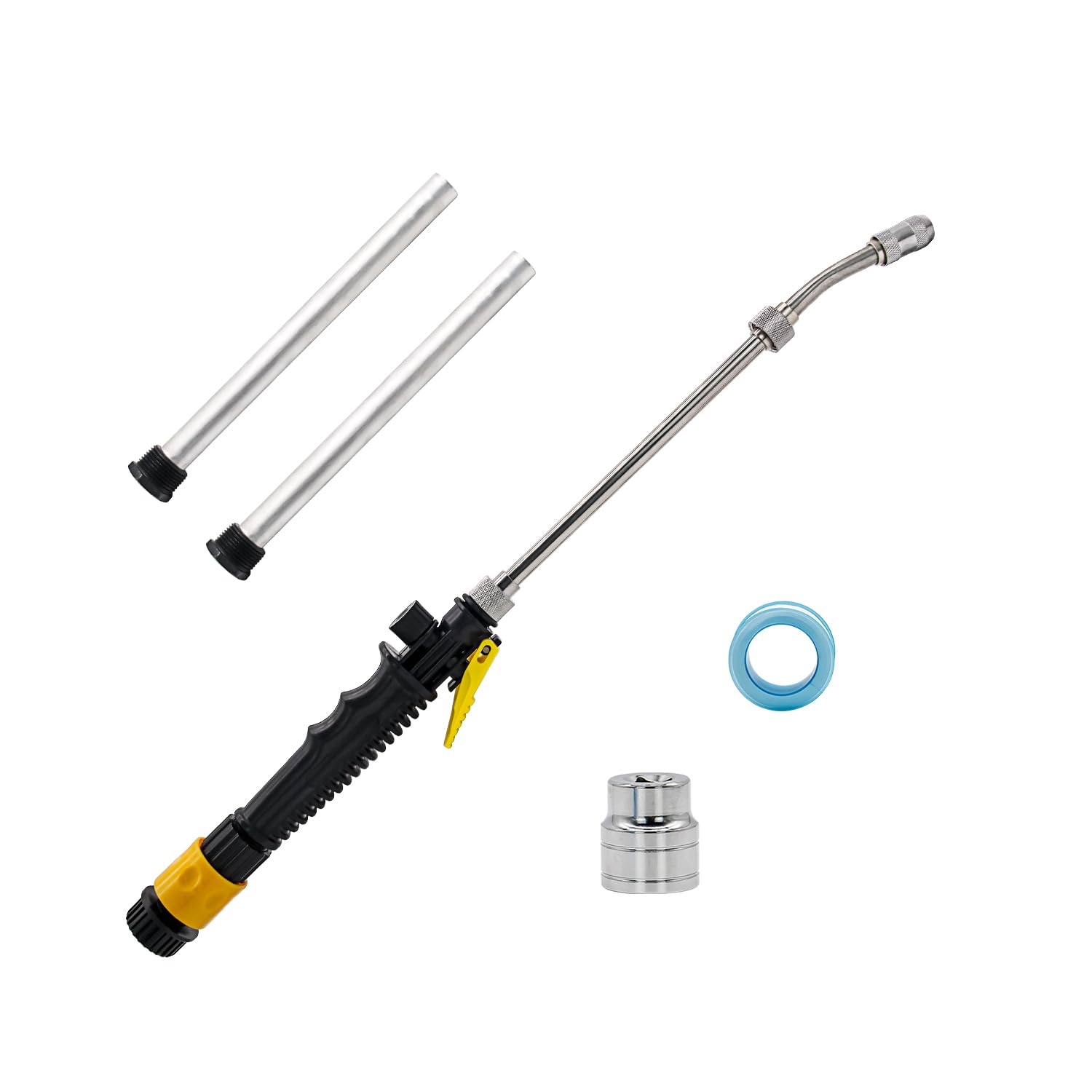 DEHOMKUS - Varilla de ánodo para calentador de agua de RV y varilla de descarga para calentador de agua de RV con llave hexagonal, herramienta de extracción de zócalo de 9,25 L x 3,4 NPT, varilla de ánodo de agua caliente para RV para calentadores de agua Suburban y Morflo, juego de 5