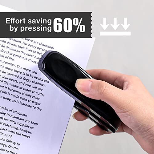 Feosky Effort Saving Desktop Stapler, One Touch Stapling, Easy To Load Ergonomic Stapler; Includes 1000 Staples And Staple Remover, 20 Sheet Capacity (Black) #TOP5