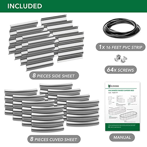 Ezioss Raised Garden Bed - Aluzinc Planter Box For Outdoor Gardening And Planting, Ideal For Plants And Vegetables #TOP6