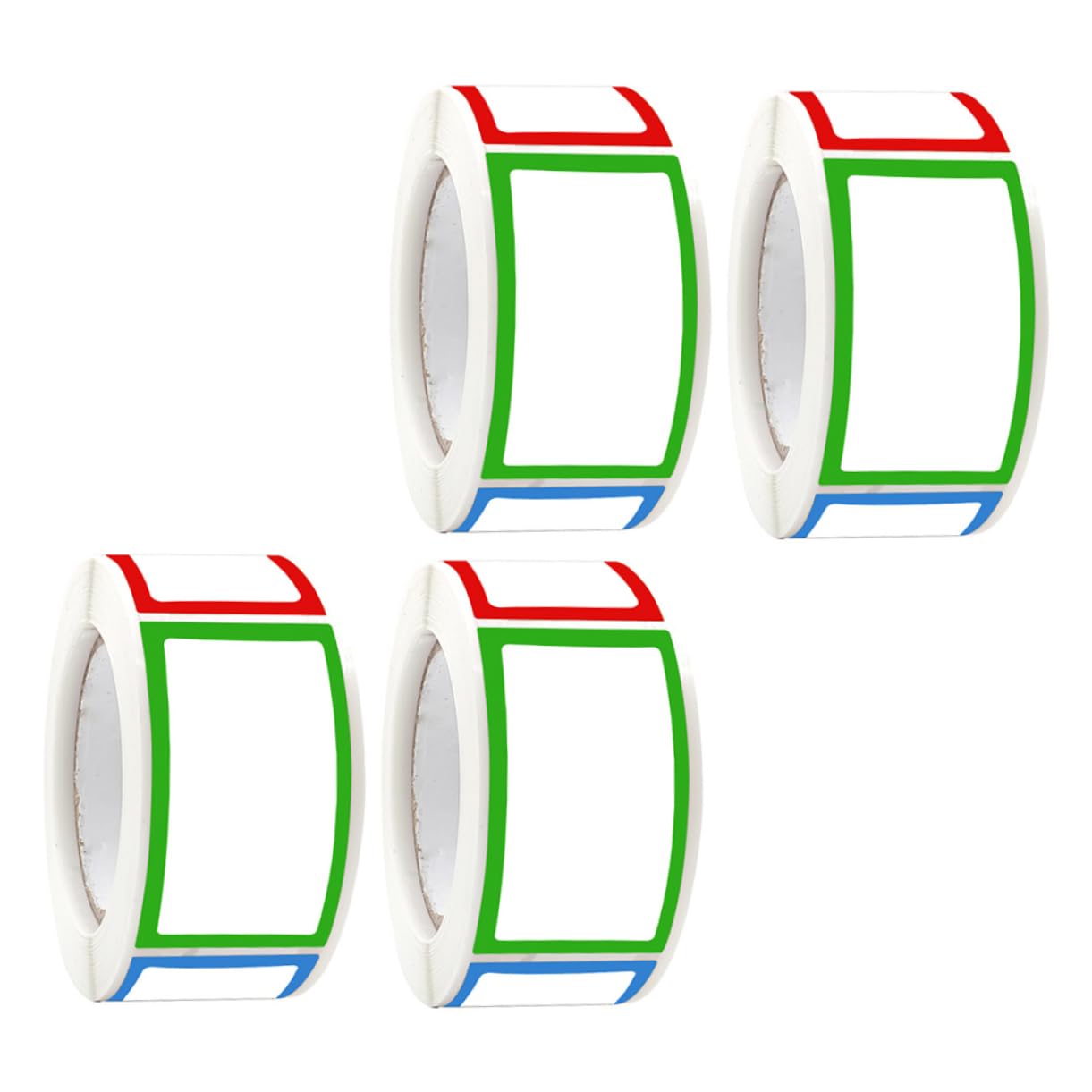 SHINEOFI 8rotoli Etichette Adesive Colorate Per Organizzazione Di Targhette Rectangolari Per Cucina Ufficio e Scuola Per Classificare e Ordinare Facili Da Applicare e Rimuovere