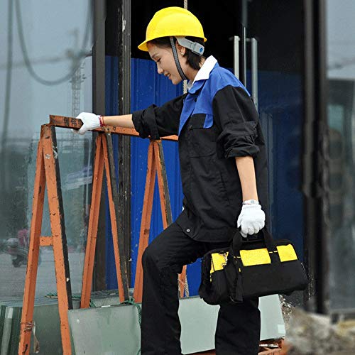 CROWNSHOP Tool Bag Heavy Duty Multi Tool Bag Organiser Technician Bag with Adjustable Shoulder Strap for Office Workshop Daily Use (37x21x29cm) 7 CROWNSHOP Tool Bag Heavy Duty Multi Tool Bag Organiser Technician Bag with Adjustable Shoulder Strap for Office Workshop Daily Use (37x21x29cm) - Image 7