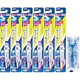 【Amazon.co.jp限定】クリニカPROハブラシ ラバーヘッド 超コンパクト ふつう 6本+Y字フロス付き