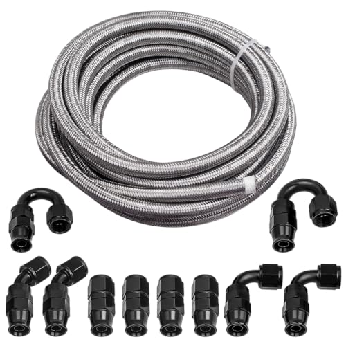 maXpeedingrods 20FT 10AN Fuel Line Kit, 10PCS AN10 Swivel Ho...