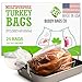 Buddy Bags Co Multipurpose Nylon Turkey Oven Bags - 19" x 24.5" - 25 Pack