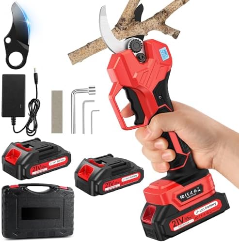 Tijeras de Podar Eléctricas 50mm, POIFL Tijeras de Podar Bateria ...