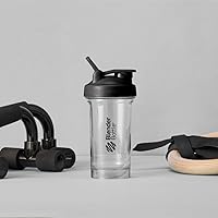 Vista 6 de BlenderBottle Shaker Bottle Pro Series perfecta para batidos de proteínas y antes del entrenamiento, 24 onzas, negro/transparente