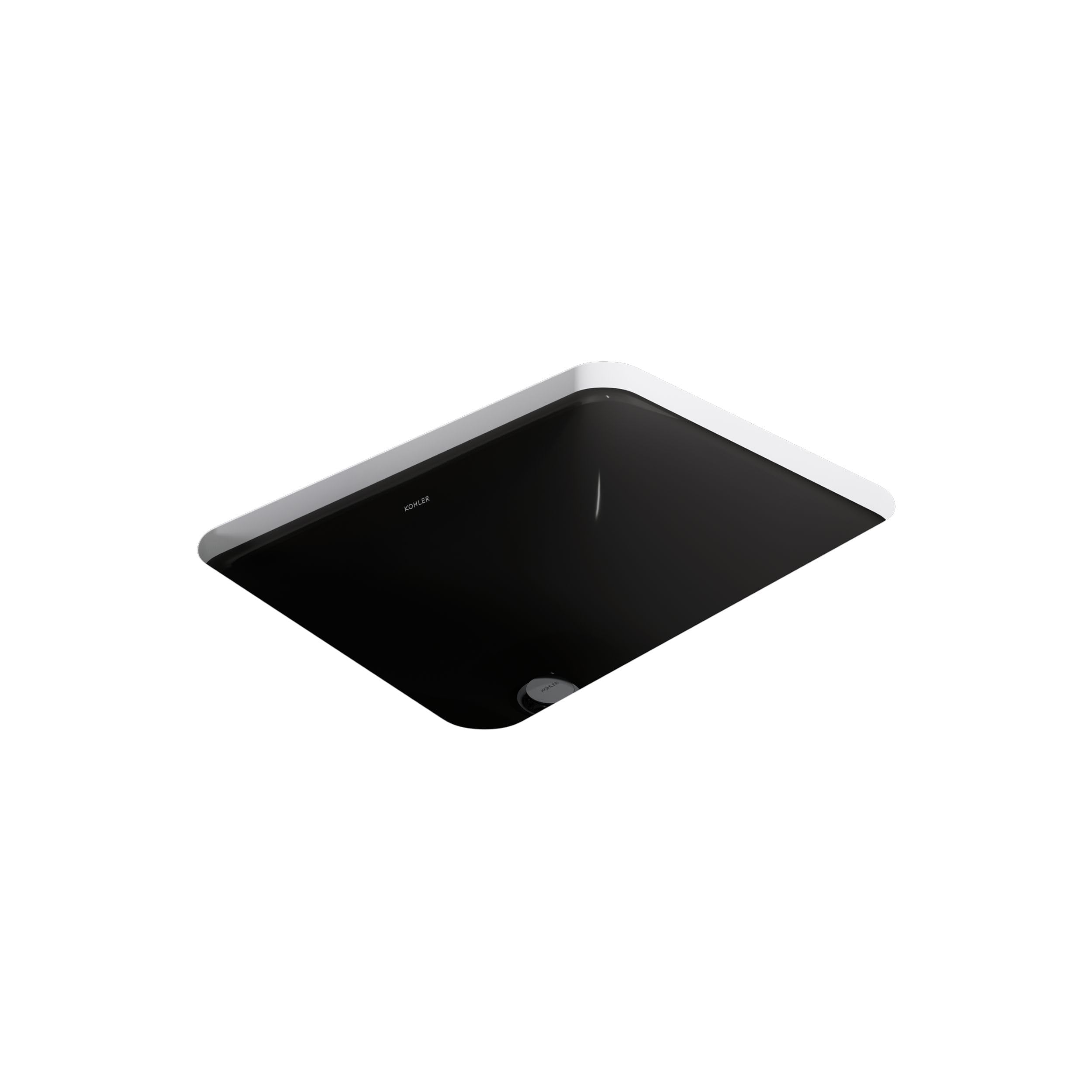 Évier encastré Kohler K-20000-7 Caxton rectangle noir pour une salle de bain moderne