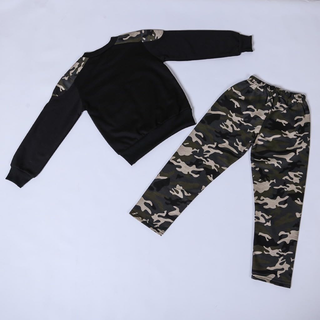 Girls Boys 2 Piece Tracksuit Athletic Sweatsuits Sets Zipper Sweatshirt And Jogger Sweatpants Clothing Sets For Kids