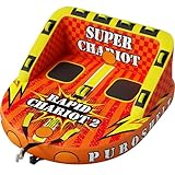 PuroShelt Towable Tubes for Boating Water Tubes - 1-3 Riders Super Sofa, Heavy Duty Boat Tubes & Towables, Drainage, Dual Tow Points (F-1011)