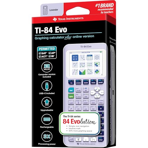 TI-84 Evo Graphing Calculator Texas Instruments, Lavender - image 5