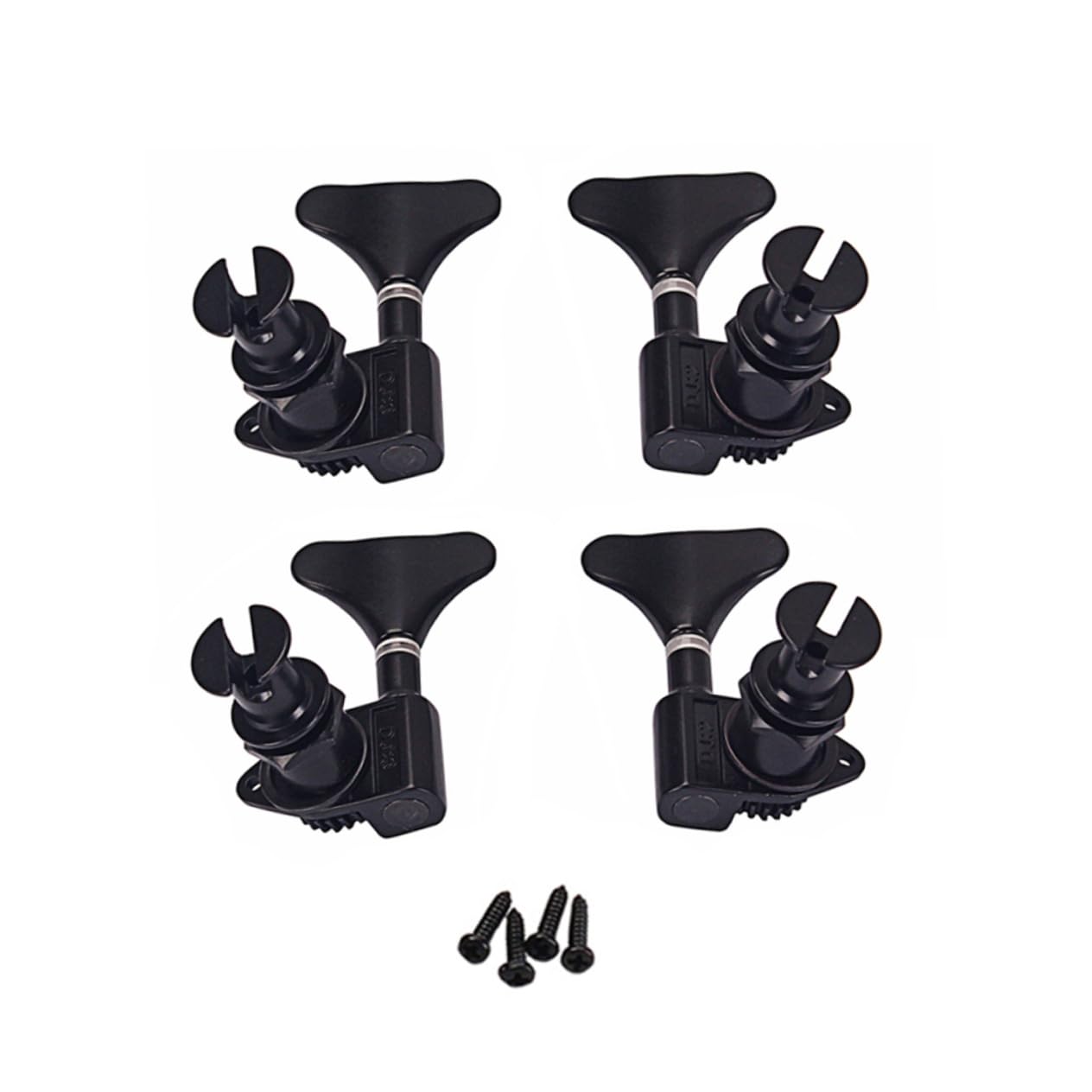 ibasenice Meccaniche per Ukulele Piroli in Nichel Viti di Montaggio e Chiavi per Ukulele Basso Meccaniche Sigillate per Accordare e Tono delle Corde