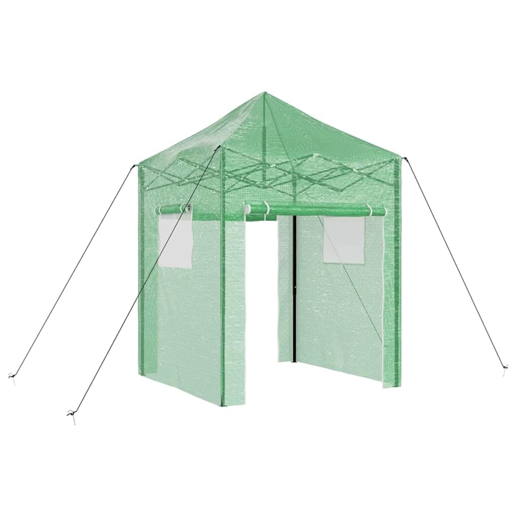 Invernadero de 200 x 200 x 300 cm, plegable con marco de hierro, resistente funda protectora para plantas, invernadero portátil para terraza y jardín