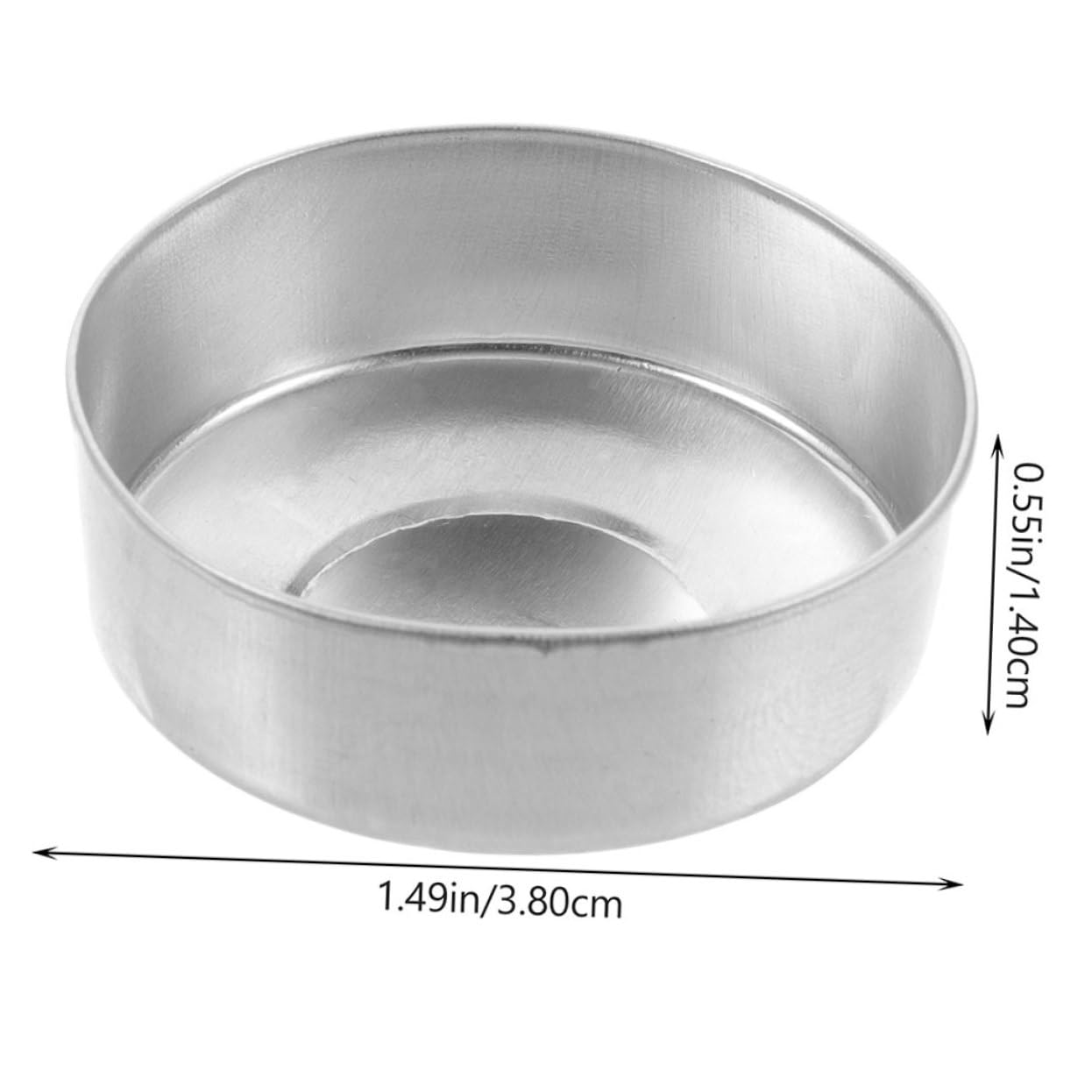 ERINGOGO Tealight Candles Holder Set 250pcs Round Metal Candle Tins for Bulk Candle Making Supplies