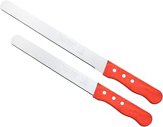 PATIKIL フローラル フォーム ナイフ 2枚 セット 32.5 x 3.1CM 37.5 x 3.1CM 花 フォーム ブロック ケーキ 用 プロ 仕様 カッティング ナイフ 木製 ハンドル