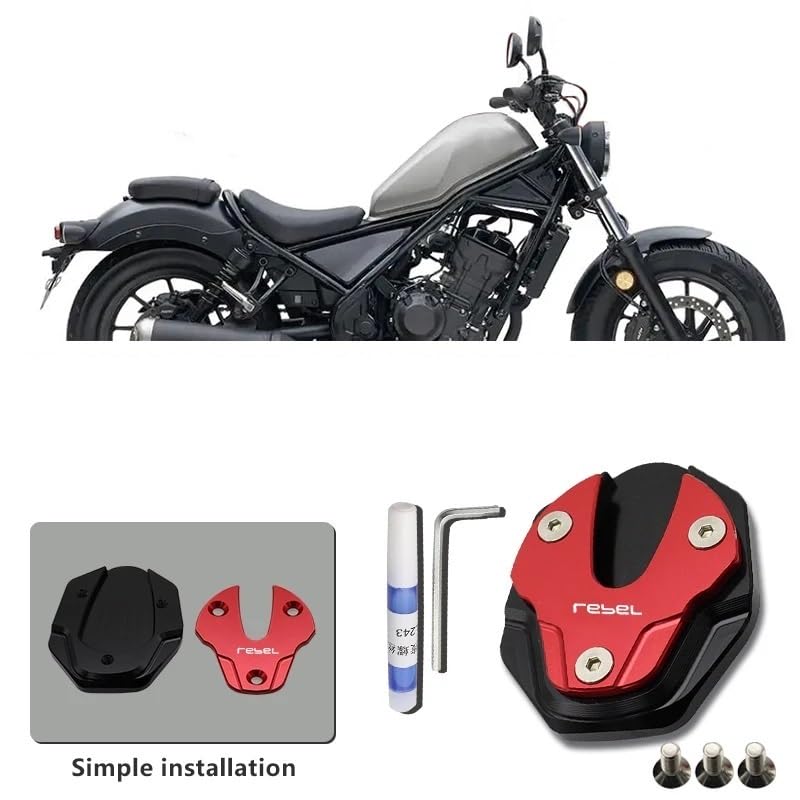 Extension béquille latérale Rebel pour stationner partout - 2