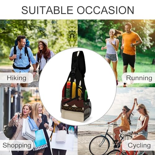 Morrales Sling Bag Crossbody Casual para Senderismo 38x20cm miniatura 6