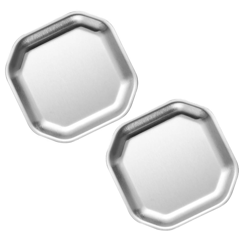 2 Pieces Roasting Pan Stainless Steel Roasting Tray Octagon Roaster Pan Tray Baking Pan Tray Baking Sheet Cookie