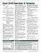 Microsoft Excel 2019 Functions & Formulas Quick Reference Card - Windows Version (4-page Cheat Sheet focusing on examples and context for ... functions and formulas- Laminated Guide)
