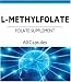 L-methylfolate (L-5-mthf 1000) Provides 1,000 Mcg of Pure L-methylfolate in Vegetarian Capsules, 60 Capsules Per Bottle, Non-GMO, Made in F.D.A. Inspected Facility in America.