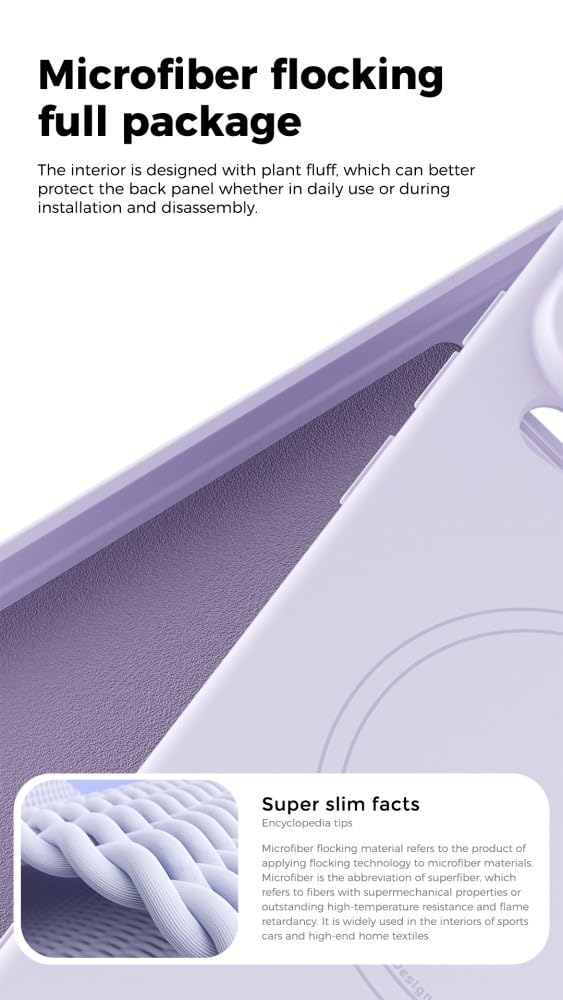 Compatible avec Xiaomi 15 PRO 5G (couleur : violet) Coque arrière rigide en silicone magnétique antichoc