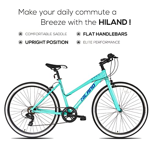 Hiland 700C Wheels Hybrid Bike for Mens and Womens,