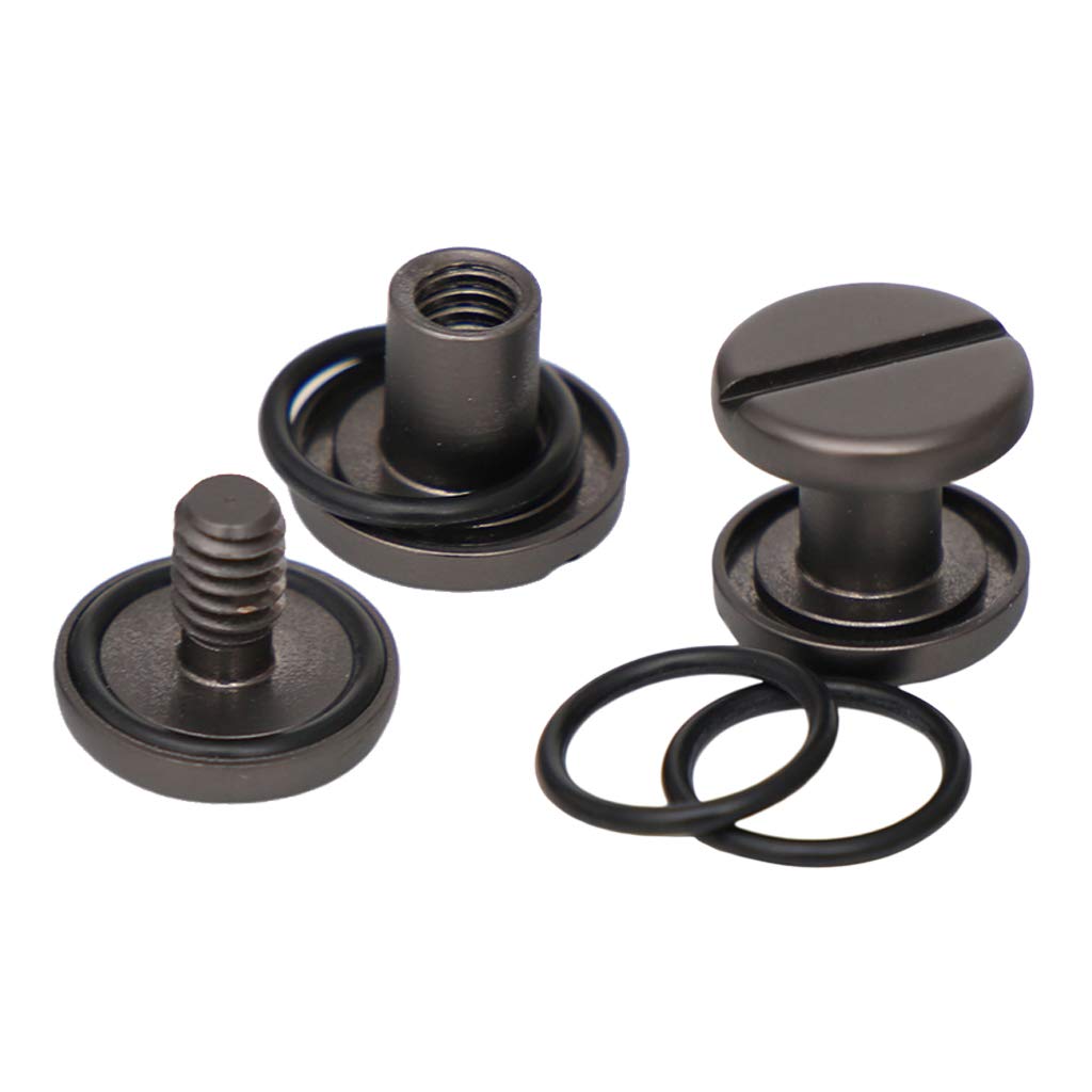 HomeDecTime 4 Pieces Tech Scuba Diving Diver BCD Backplate Book Screw Dive Mounting Hardware