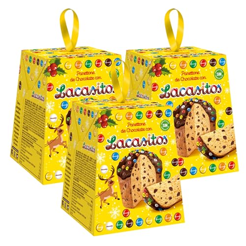 Lacasitos Lote de 3 Panettone 100G