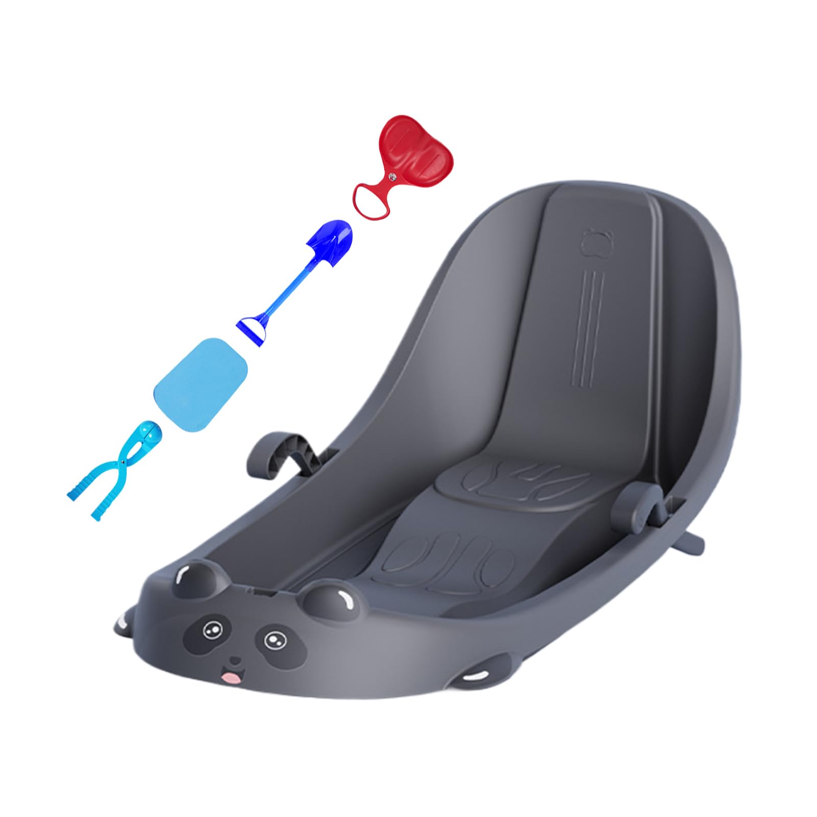Luge de Neige pour Ergonomique et Familial | Luge Équipée d'un Frein Intégré pour les Petits Pour et Garçons par Temps Froid sur Collines Enneigées au Parc Jardin et