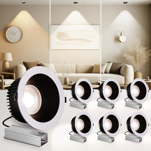 6 Inch Recessed Led Lights, IP65 Waterproof Recessed Lights, Round