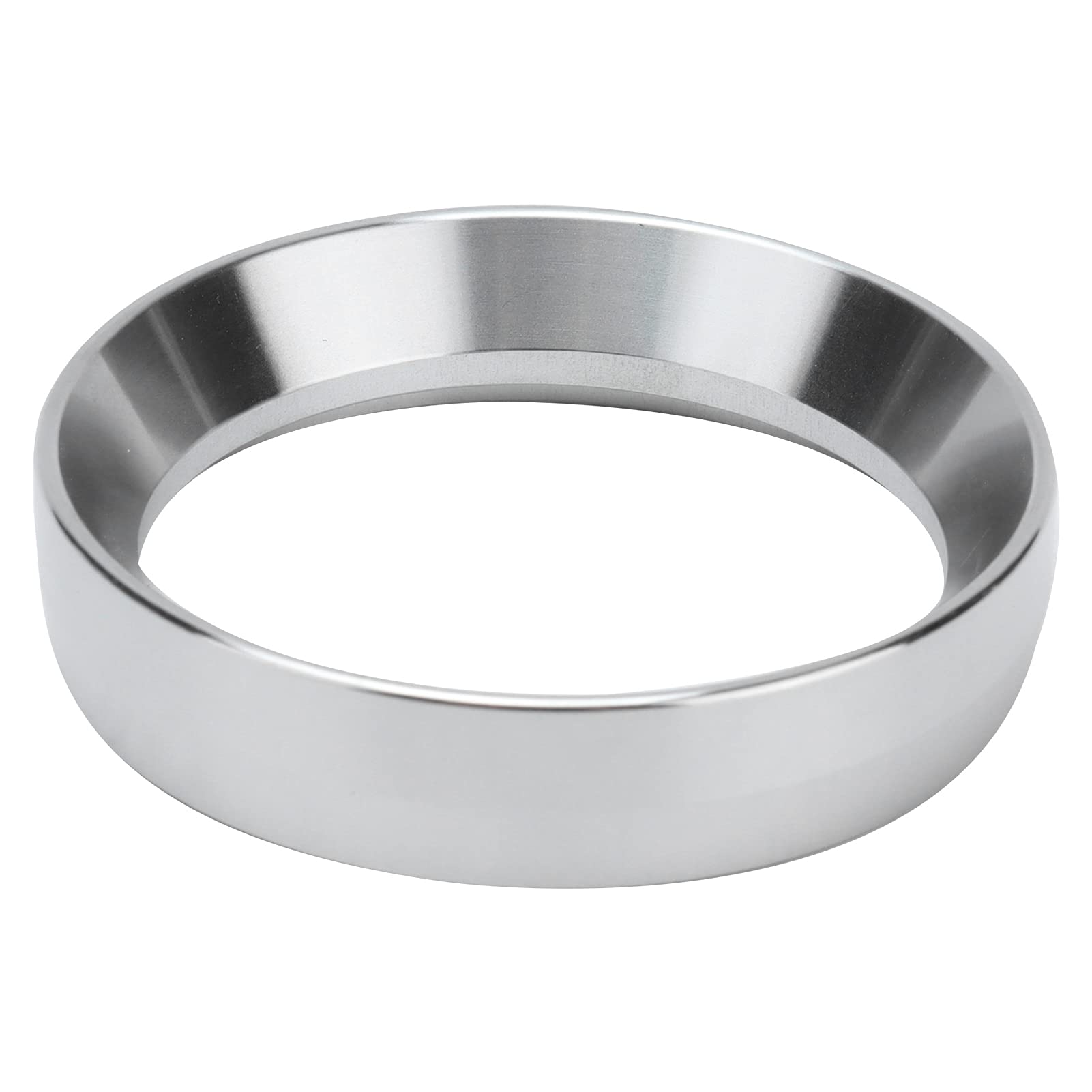 Anillos de café en polvo Diseño magnético Boca ancha Evita que el polvo vuele Fácil de limpiar Anillos de dosificación inteligentes para cafetería Uso doméstico Acero inoxidable