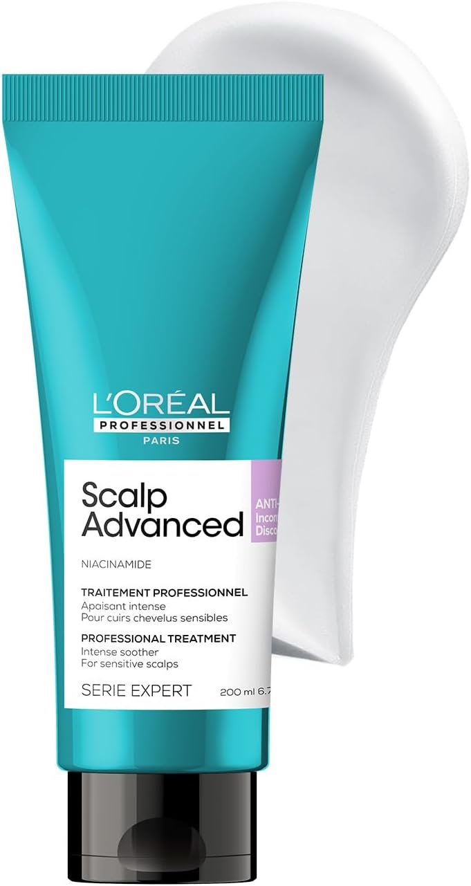 L’Oréal Professionnel | Scalp Advanced Anti-Discomfort Intense Soother Treatment | For Sensitive Scalps | Enriched with Niacinamide | Soothes & Hydrates the Scalp SERIE EXPERT | 200ml