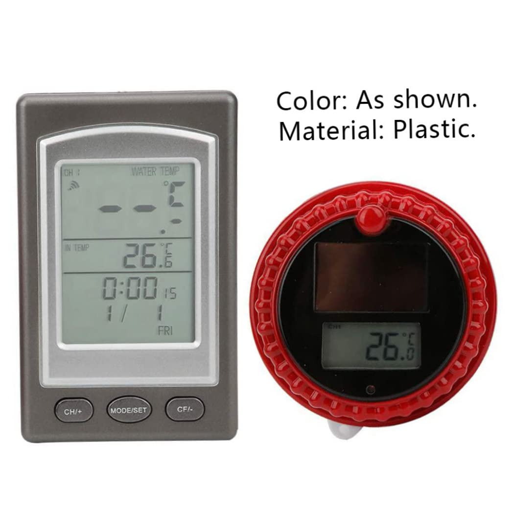 MILEVO Thermomètre à Eau Flottant Thermomètre Flottant sans Fil Piscine Solaire Hygromètre à Eau numérique à Distance