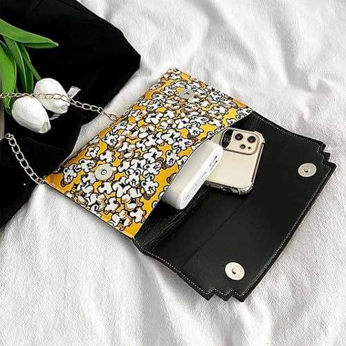 Popcorn Purse Envelope Shaped Bag Novelty Food Printed Crossbody Shoulder Bag Cute Stylish Clutch Handbag Gifts4