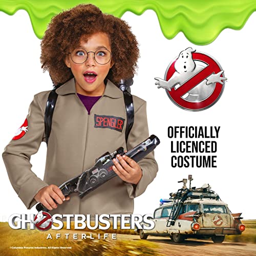 DISGUISE Official Deluxe Afterlife Ghostbusters Costume Kids includes Proton Pack Backpack, Ghostbusters Fancy Dress Up Ghost Buster Outfit for Children World Book Day Costumes for Boys M