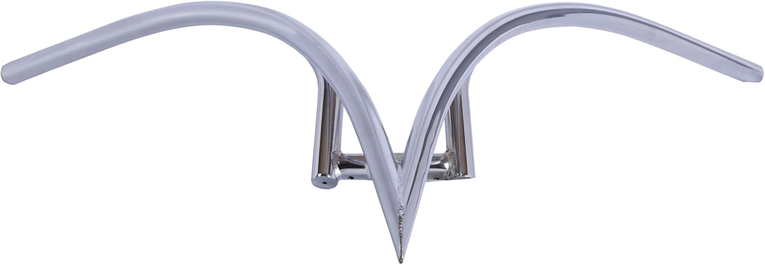 Tracer V-Type Steel Handlebar HB-TB-VS800220 Universal Fit 750 * 650 * 22.2 * 1.4T - Chrome