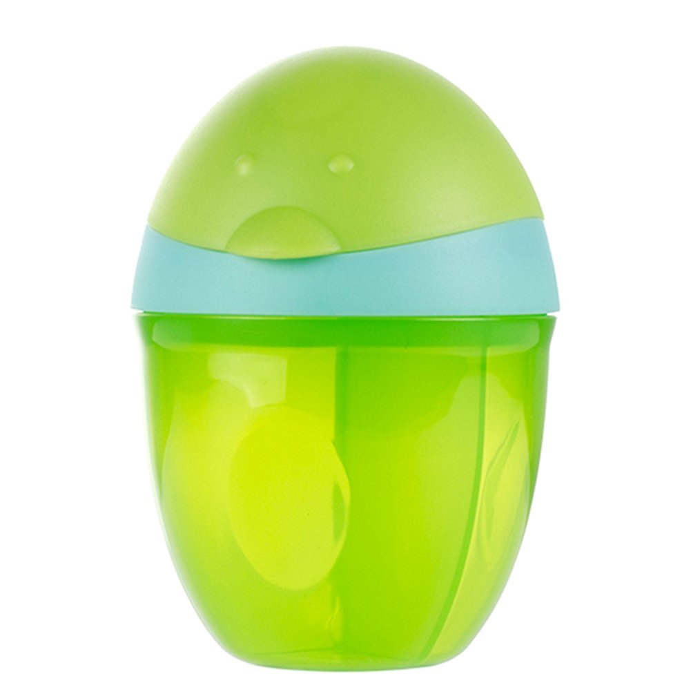 LAMEIDA Milk Powder Dispensers Container Pot Plastic for Outdoor Easy Carry Green