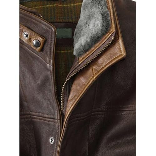 Handance Men's Leather Vest, Stylish Vintage Motorcycle Biker Vest Club Riding Cruiser Touring Jacket(Brown,L) #TOP2
