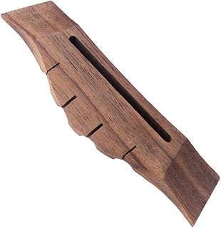 Milisten 4 Strings Guitar Bridge Rosewood Saddle Bridge for Guitar Mandolin Bass Folk Instrument Accessories 105mm (Coffee)