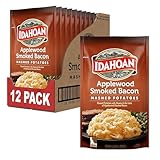 Idahoan Mashed Potatoes, Applewood Smoked Bacon, 4 Ounce (Pack of 12)