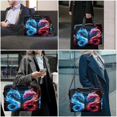Bolso Abstract Blue Dragon para laptop 16 pulgadas impermeable miniatura 2