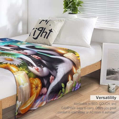 Couverture mouffette chaude pour vos soirées cocooning sur le balcon