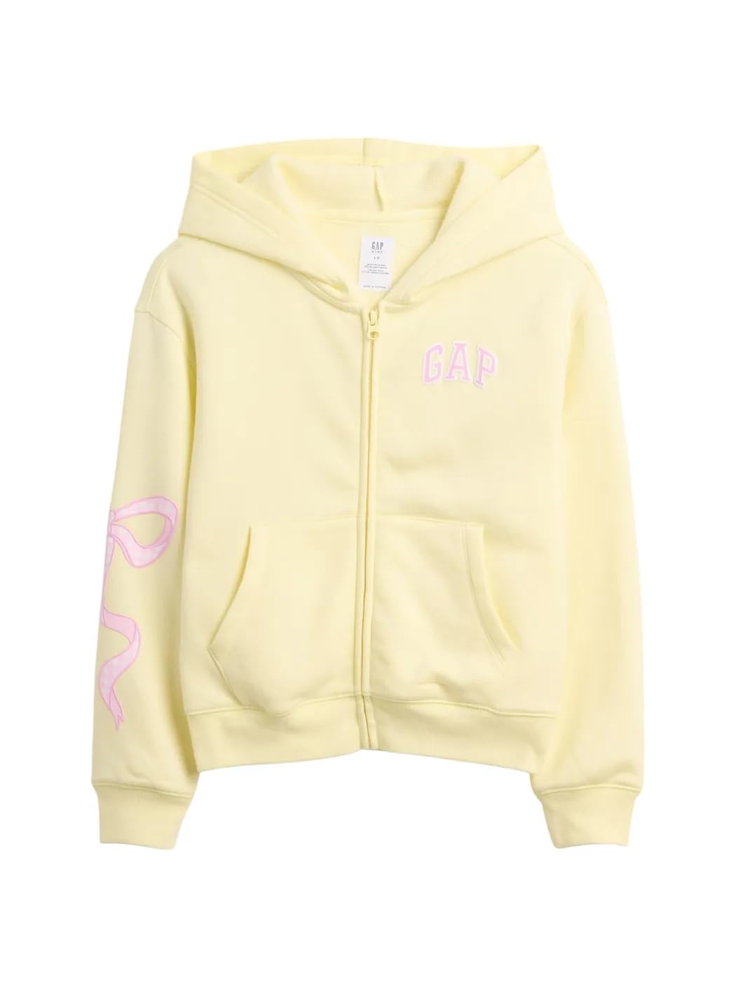 GAP Girls' Logo Hoodie Hooded Full Zip Sweatshirt