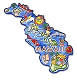 Hawaii The Aloha State Artwood Jumbo Fridge Magnet
