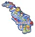 Hawaii the Aloha State Artwood Jumbo Fridge Magnet