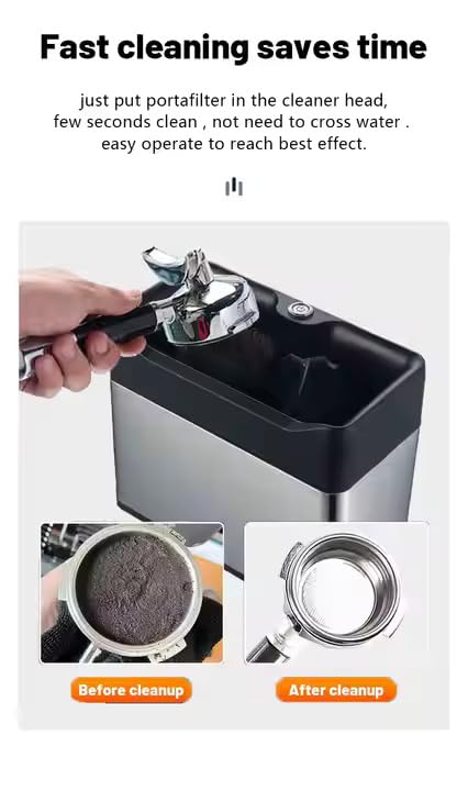Image of Kaapi Solutions Portafilter Cleaner for Espresso Machines - Deep Cleaning Brush for Espresso Coffee Makers, Stubborn Residue Removal, Efficient and Easy to Use