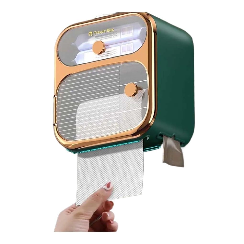 Aimanqi One Color Tissues Box Wall Napkin Case Decorative Container Paper Towel Holder Black