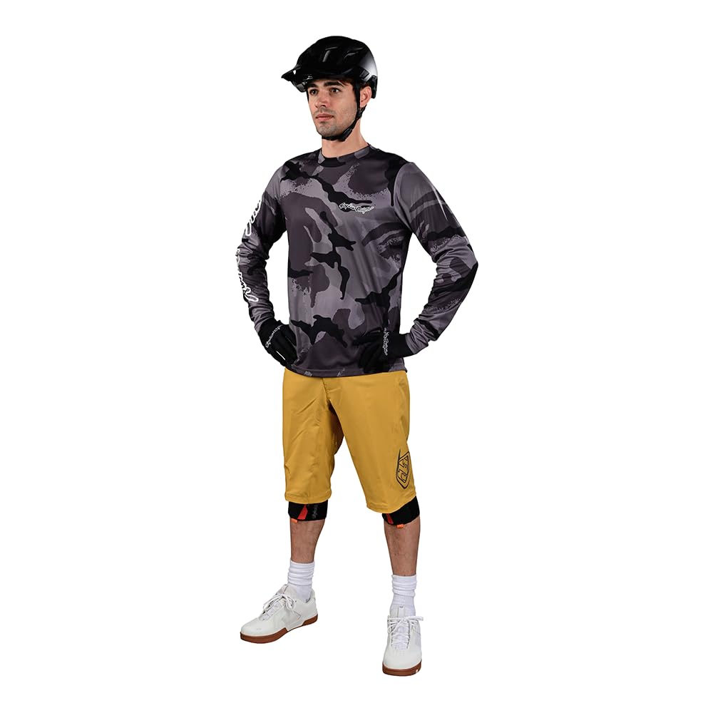 Troy Lee Designs Flowline Short W/Liner, Solid Gold Flake, 30