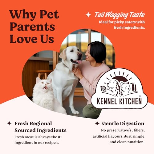 Image of Kennel Kitchen Grain Free Wet Cat Food for Adults and Kittens, Chicken in Jelly, Gravy Pet Food for Cats No Artificial Flavors, Colors or Preservatives 4 Pouches (4 x 80 GMS)