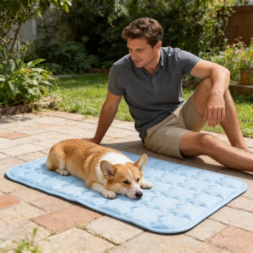 Tapis rafraîchissant chien et chat coussin antidérapant été - 3