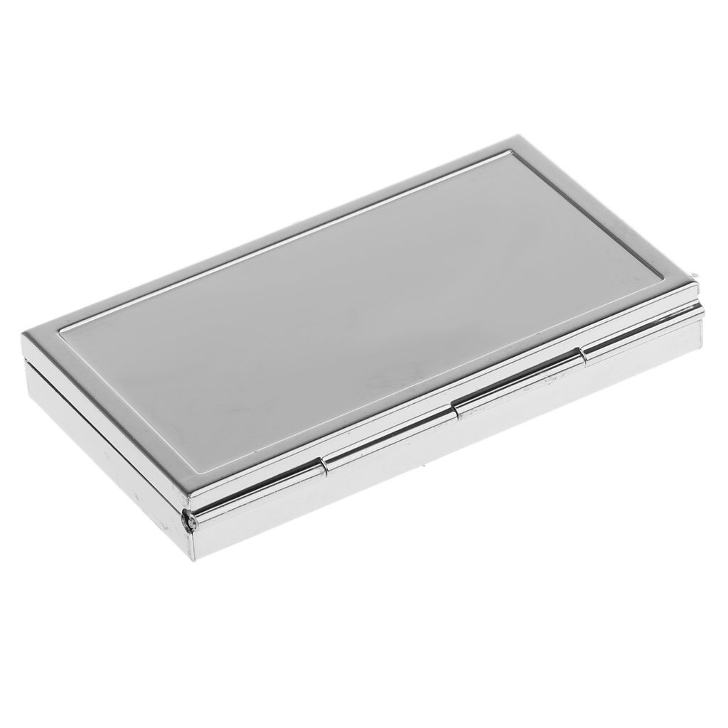 HEAVENGLOW Portable Travel Metal Pill Box Medicine Organizer Capsule Container Case Storage 3 Compartment-image-13